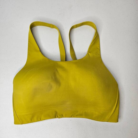 Athleta Women's Advance Bra B-G Size 32D Sunset Orange & Oxidized Yellow Active - Picture 2 of 9